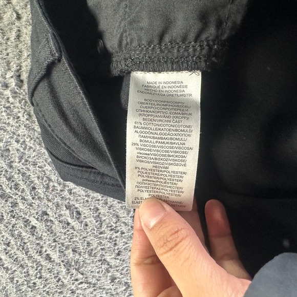 Lauren Ralph Lauren Modern 18 Black Cotton Denim Straight Curvy Stretch Workwear - Picture 6 of 12